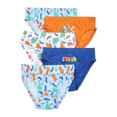 Blippi Boys Briefs, Pack of 5 Blippi Underwear, Ages 18 Months to 7