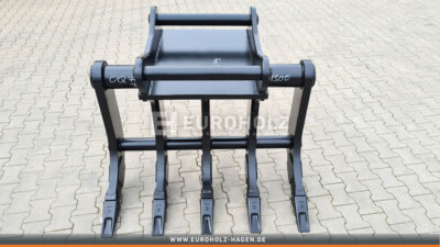 EH Roderechen OilQuick OQ70/55 1300 mm Wurzelrechen 130 cm mit Zähnen CAT J300
