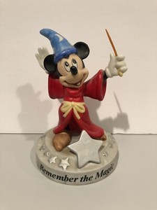 MICKEY MOUSE SORCERER WALT DISNEY 25TH ANNIVERSARY FIGURINE REMEMBER THE MAGIC! | eBay