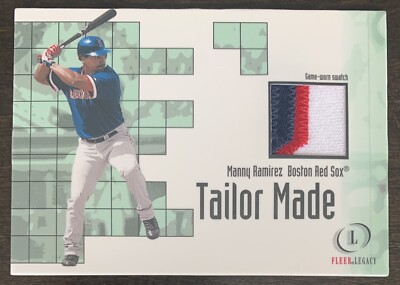 Manny RAMIREZ 2001 Fleer Legacy Tailor Made Jersey PATCH Relic Red Sox