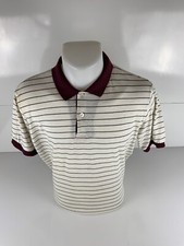 Vintage 90s Hartwell Polo Shirt Striped Made In USA XL Thin Old School Red White