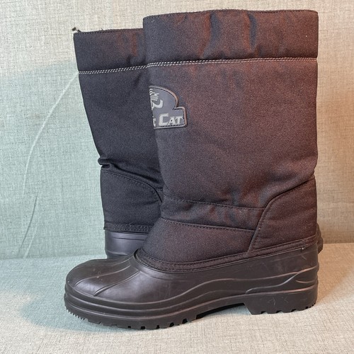 Arctic Cat Herren Schneestiefel Größe 8 Schwarz Reißverschluss Warm Stiefeleinsätze - Bild 7 von 10