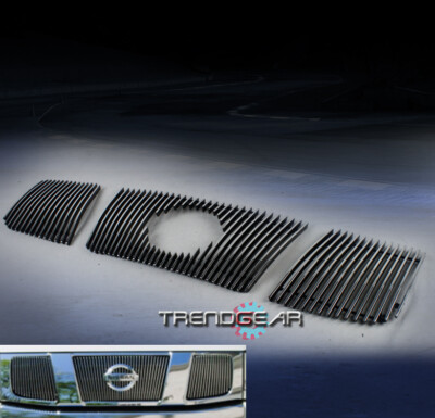 VERTICAL UPPER BILLET GRILLE 3PCS W/LOGO SHOW FOR 2004-2007 TITAN/2005+ ARMADA