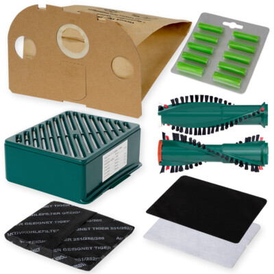 10 Staubsaugerbeutel passend für Vorwerk Tiger 251 252 Aktivfilter Bürsten Duft
