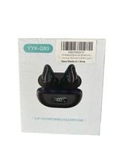 Wireless Bluetooth Clip on Earbuds Headset Black Color Ver 5.3 New Sealed Box