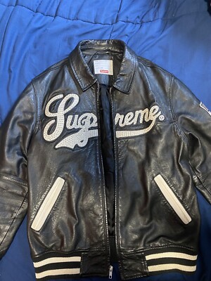 supreme uptown studded varsity leather jacket size small | eBay supreme uptown studded varsity leather jacket size small | eBay