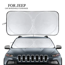 For Jeep Cherokee Car Windshield Sun Shade Heat Block Front Shield Visor Cover