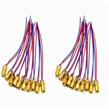 20pcs 650nm 2-5mW 3V Mini Red Laser Dot Diode Module 6*10mm