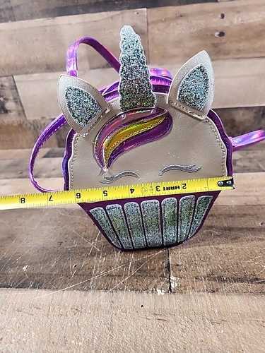CUPCAKE unicorn purse purple /Accessories Great Condition - Picture 9 of 10