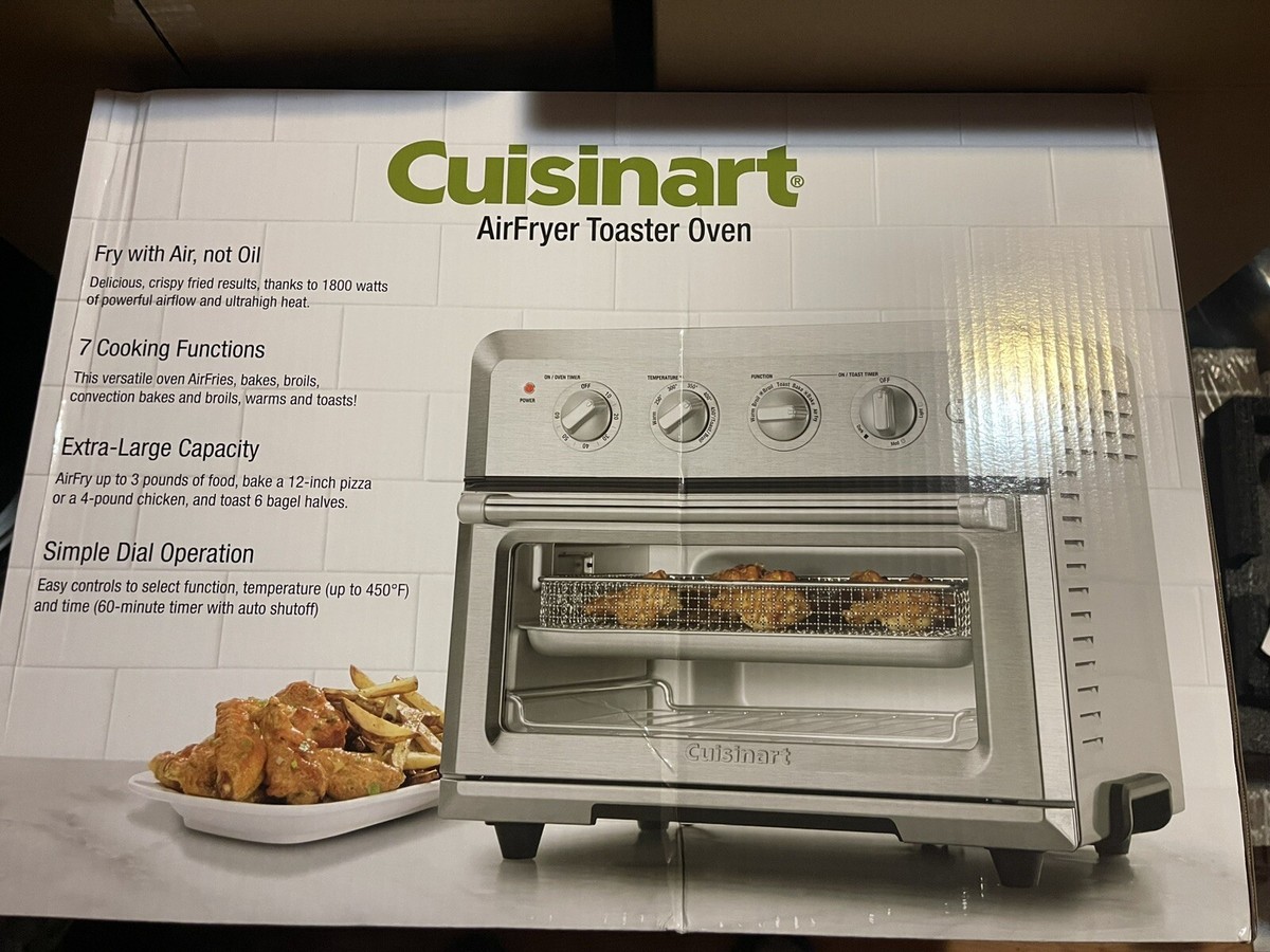 Cuisinart Air Fryer Toaster Oven Stainless Steel CTOA-122: 1800W Same Day  Ship