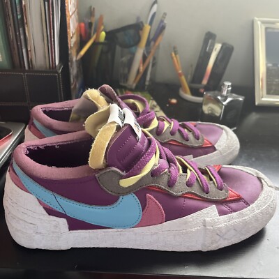 Size 9.5 - Nike Blazer Low x KAWS x sacai Purple Dusk 2021 - DM7901-500