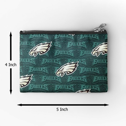 Bolsas de equipo de deportes de fútbol americano de los Philadelphia Eagles monedas/maquillaje/viaje/estuches para bolígrafo | eBay