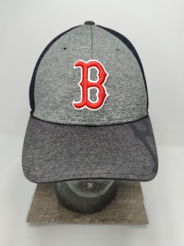 Boston Red Sox Hat Gray Heathered Brim By New Era 39 Thirty MLB sz M/L - Foto 1 di 9