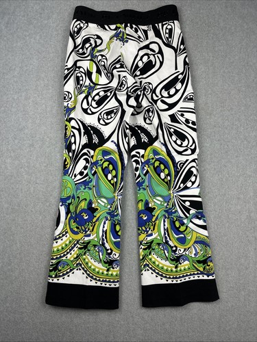 Pantalones Robell para mujer 6 coloridos elásticos acampanados Joella 09 plisados caprichosos - Imagen 10 de 11