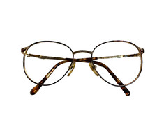 Laura Ashley Eyeglasses Rose Gold Metal Frames 130 mm