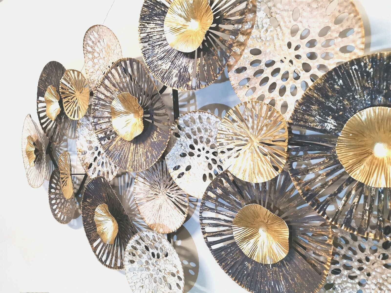 160cm Huge Metal Wall Art Rings Hanging Abstract Modern Sculpture Home