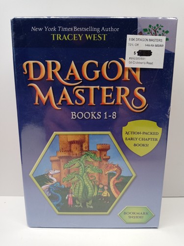 Dragon Masters Library Box Set: Books 1-8 by Tracey West + Bookmark