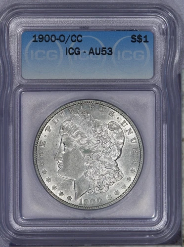 1900-O/CC Morgan Silver Dollar $1 ICG AU53