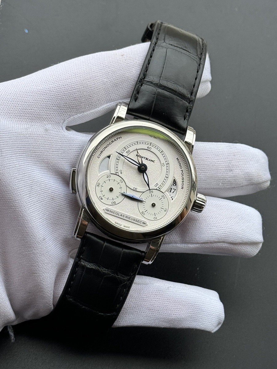 Montblanc Nicolas Rieussec Watch Chronograph Automatic Mens 43mm