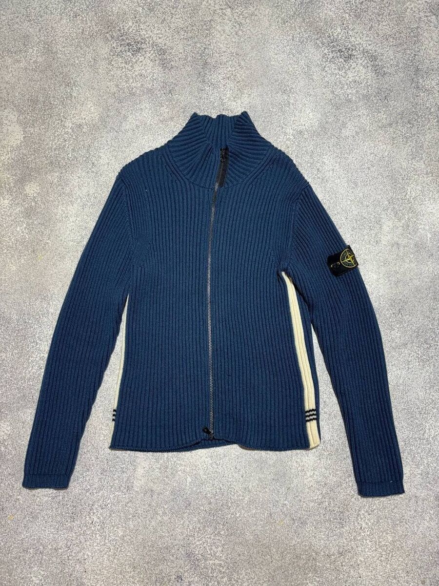 Stone Island Archive sweater zip hoodie Vintage Ribbed Knit Stone Island Archive sweater zip hoodie Vintage Ribbed Knit