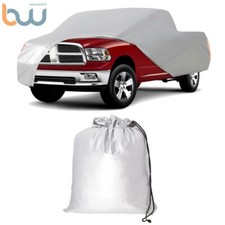 For Full Pickup Truck Cover Silver Breathable Outdoor Waterproof Snow Sun Rain For Full Pickup Truck Cover Silver Breathable Outdoor Waterproof Snow Sun Rain