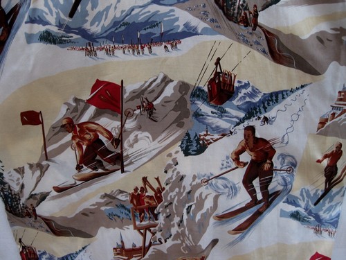 NEW REYN SPOONER VERY BEAUTIFUL DANGEROUS SKIING ADVENTURE 100% EGYPTIAN COTT XL - Picture 10 of 12