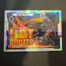 2021 Panini Phoenix Jerry Jeudy Hot Routes Insert #HR-27 Denver Broncos