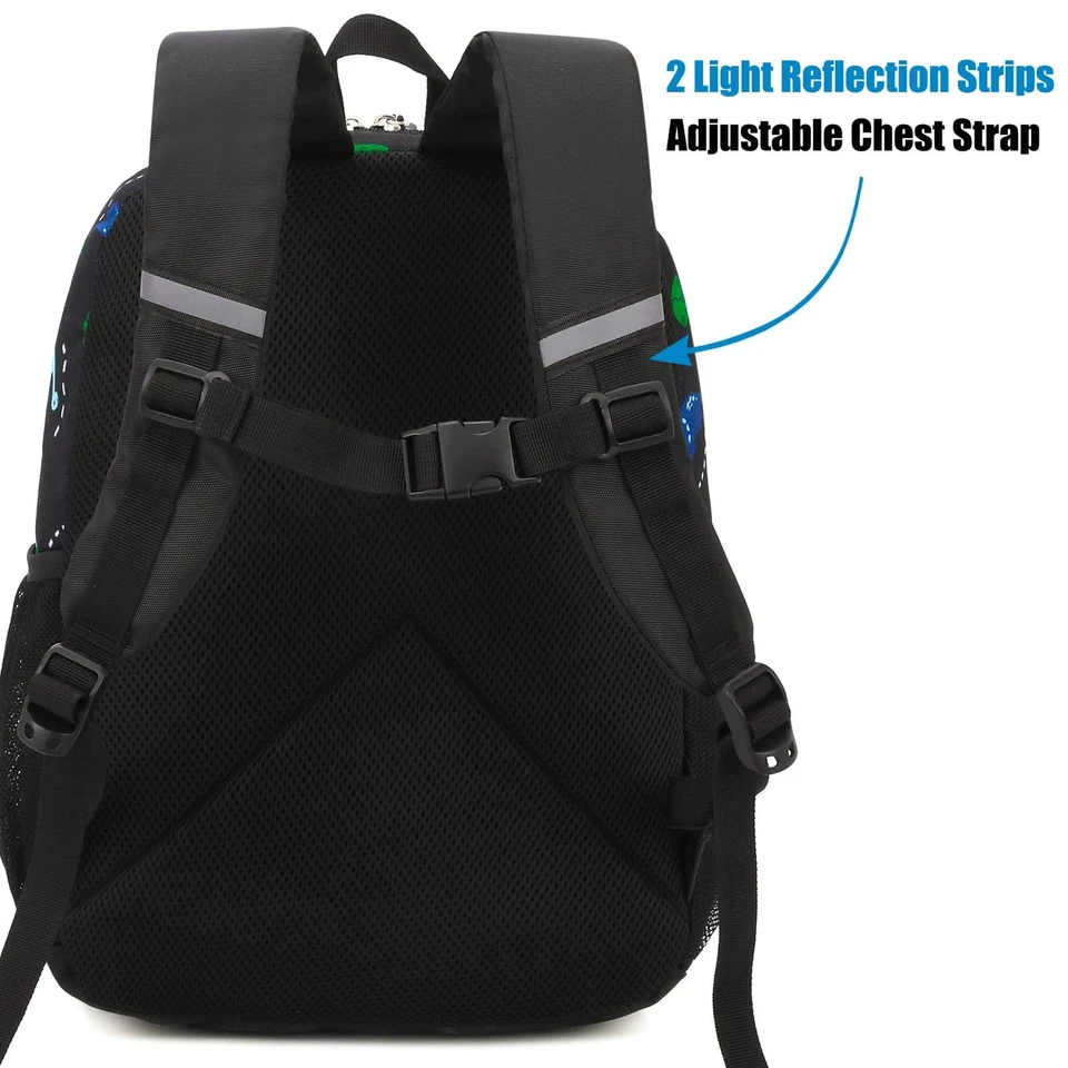 Mochila para niños pequeños, mochila de dinosaurios para niños de 12 pulgadas para preescolar o niños... Foto 4 de 4