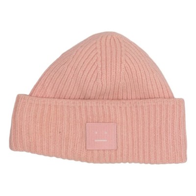 Acne Studios, Beanie-Mütze, Größe: ONE SIZE, Wolle, Pink #REt