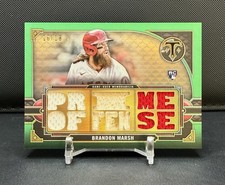 2022 Topps Triple Threads - Brandon Marsh Emerald Relic /18 Rookie!