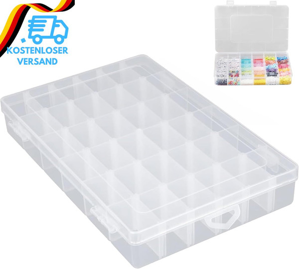 Sortierbox - Praktischer Kleinteile Organizer Mit 36 Variablen FäChern FüR BüGel-image