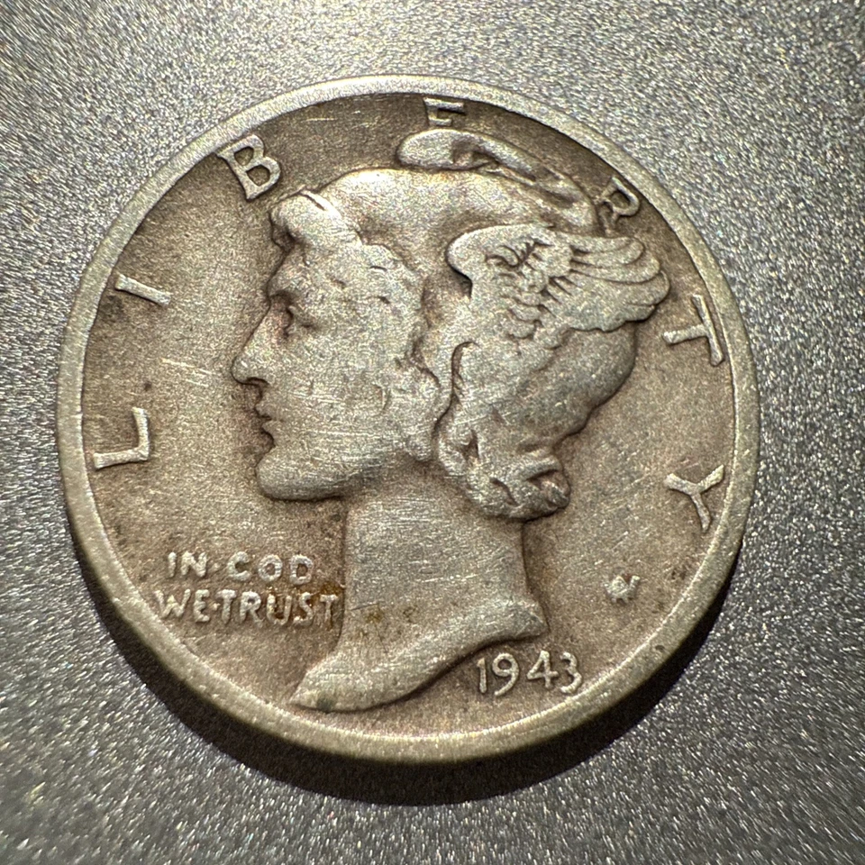 1943 D Liberty Silver Dime with Error "In COD We Trust"! - Image 3 of 3
