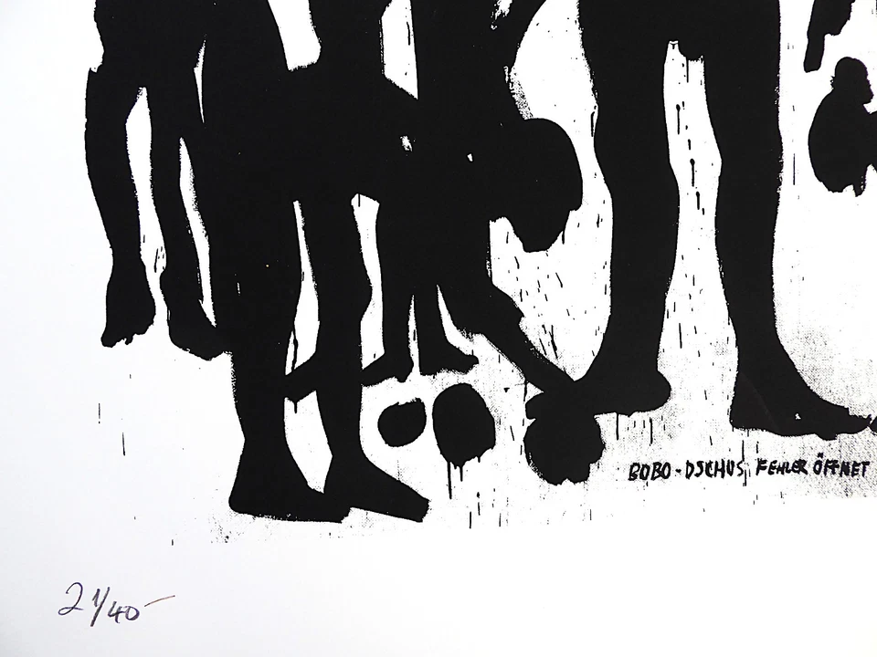 A. R. PENCK - "BÜCHSE DER PANDORA"" - FARBSERIGRAFIE 1995 - DRUCKFRISCH !!! RAR! - Bild 3 von 4