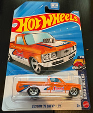 2026 HOT WHEELS ORANGE CUSTOM '72 CHEVY LUV 7/10 DRAG RACERS 127/250