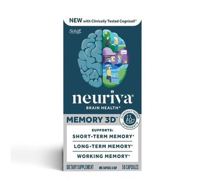 Schiff Neuriva Brain Health Memory 3D 30 Capsules EXP 10/27