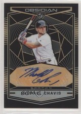 2019 Panini Chronicles Electric Etch Orange Prizm 49/50 Michael Chavis Auto 0c2
