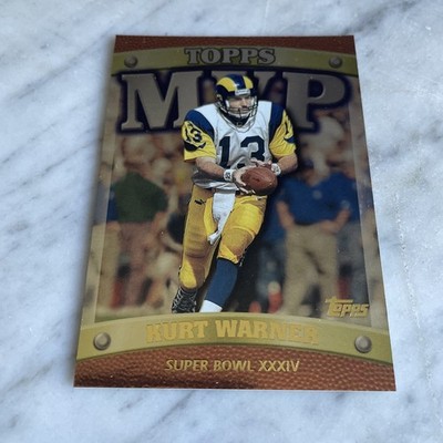 2000 TOPPS MVP Chrome Kurt Warner Super Bowl XXXIV MVP21 Rare Hard To Find