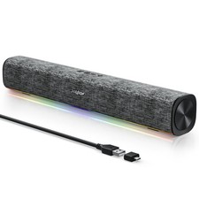 SOULION R100 Bluetooth Computer Speakers with Dynamic LED Light USB Plug