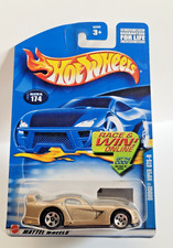 Hot Wheels 2002 Mainline # 174 Dodge Viper GTS-R Gold