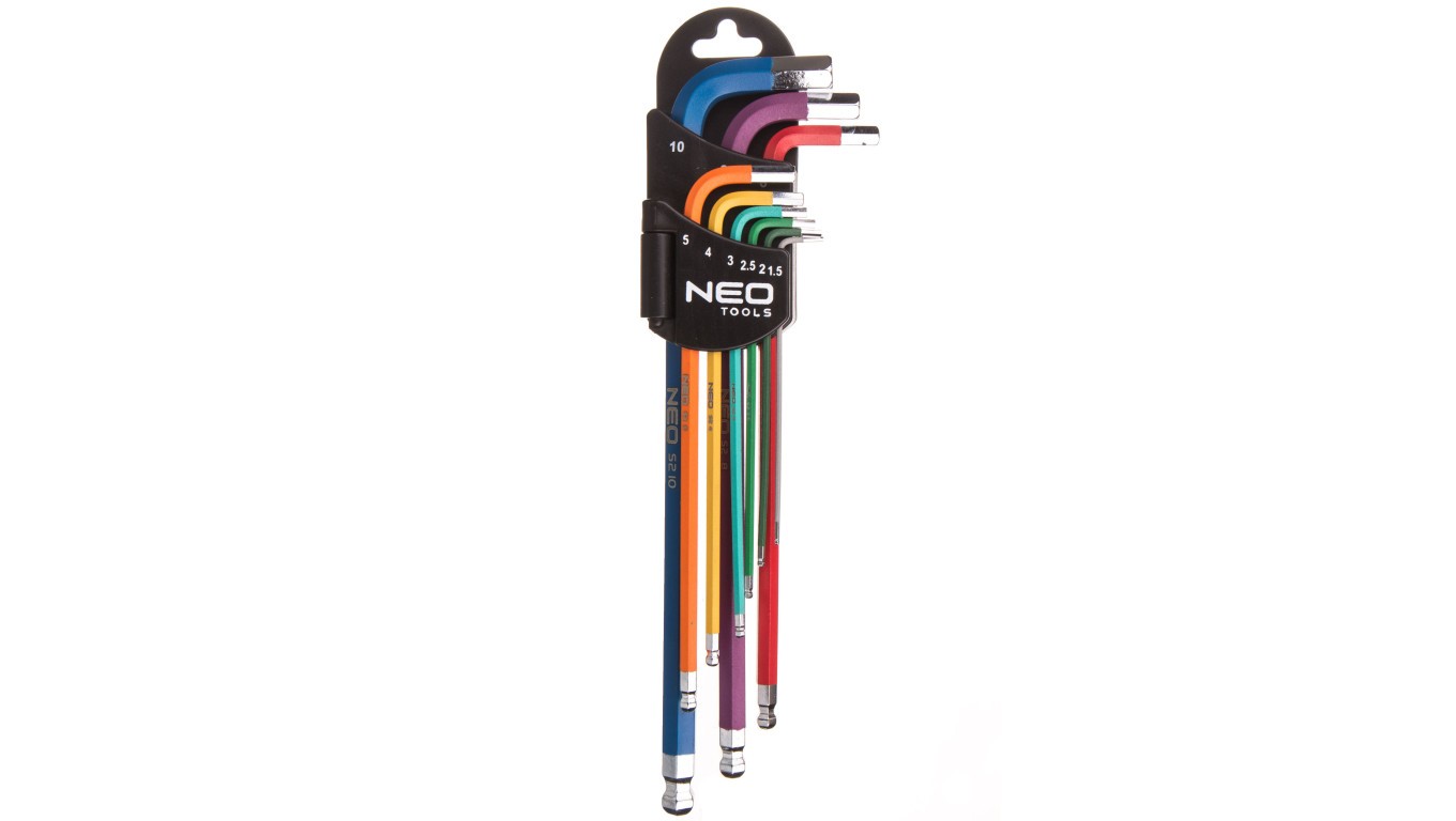 Hex Key 1.5-10mm 09-512/Set of 9