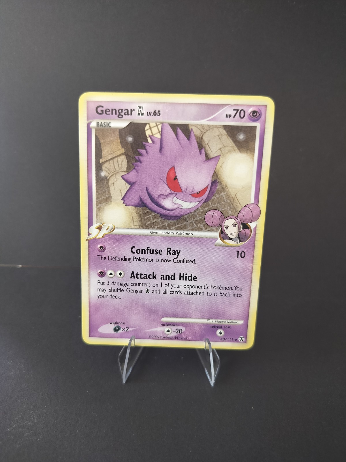 Pokemon Gengar GL 40/111 Rising Rivals Uncommon Card NM Free Shipping 