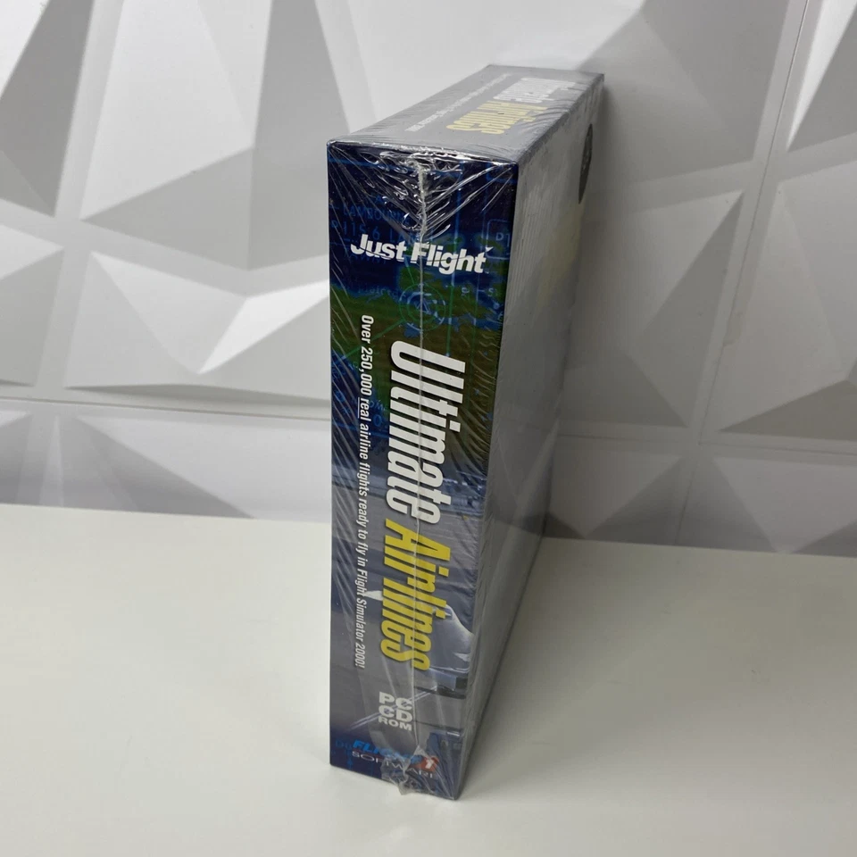 Rare Ultimate Airlines EXP Microsoft Flight Simulator 2000 BIG BOX  SELAED - Image 2 of 4