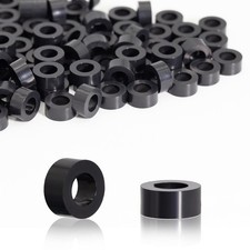 KINETOX Distanzh&uuml;lsen M6 ABS Abstandshalter Kunststoff 11x5 mm 100 Stk schwarz