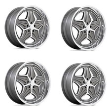 Set 4 22 Foose F172 Merlot 22x9 5x4.75 Anthracite Machined Wheels 15mm Rims