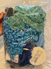 Blue Art Supplies Grab Bag mixed media secondhand junk collage scrapbooking