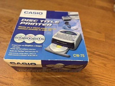 オフィス用品 CASIO DISC TITLE PRINTER Casio CW-75 Label Thermal Printer for sale online | eBay