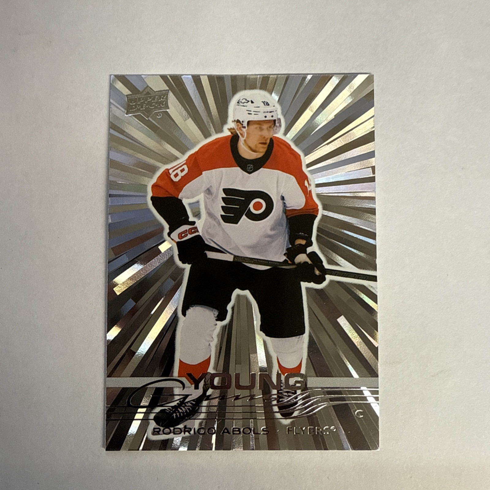 2025-26 Upper Deck Series 1 Rodrigo Abols OUTBURST Young Guns Philadelphia #217