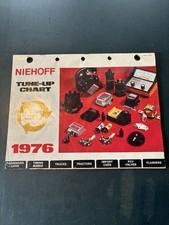 VINTAGE 1976 NIEHOFF TUNE UP CHART SPECIFICATION GUIDE ALL MAKES MODELS