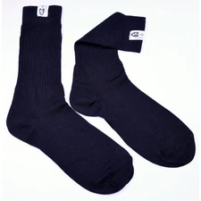 Racequip Racing Socks 411996; Fire Retardent Aramid/FRC Black, X-Large 12-13