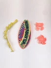 Vintage 1990 TMNT Mike the Sewer Surfer Complete Set of 4 Accessories Lot Read